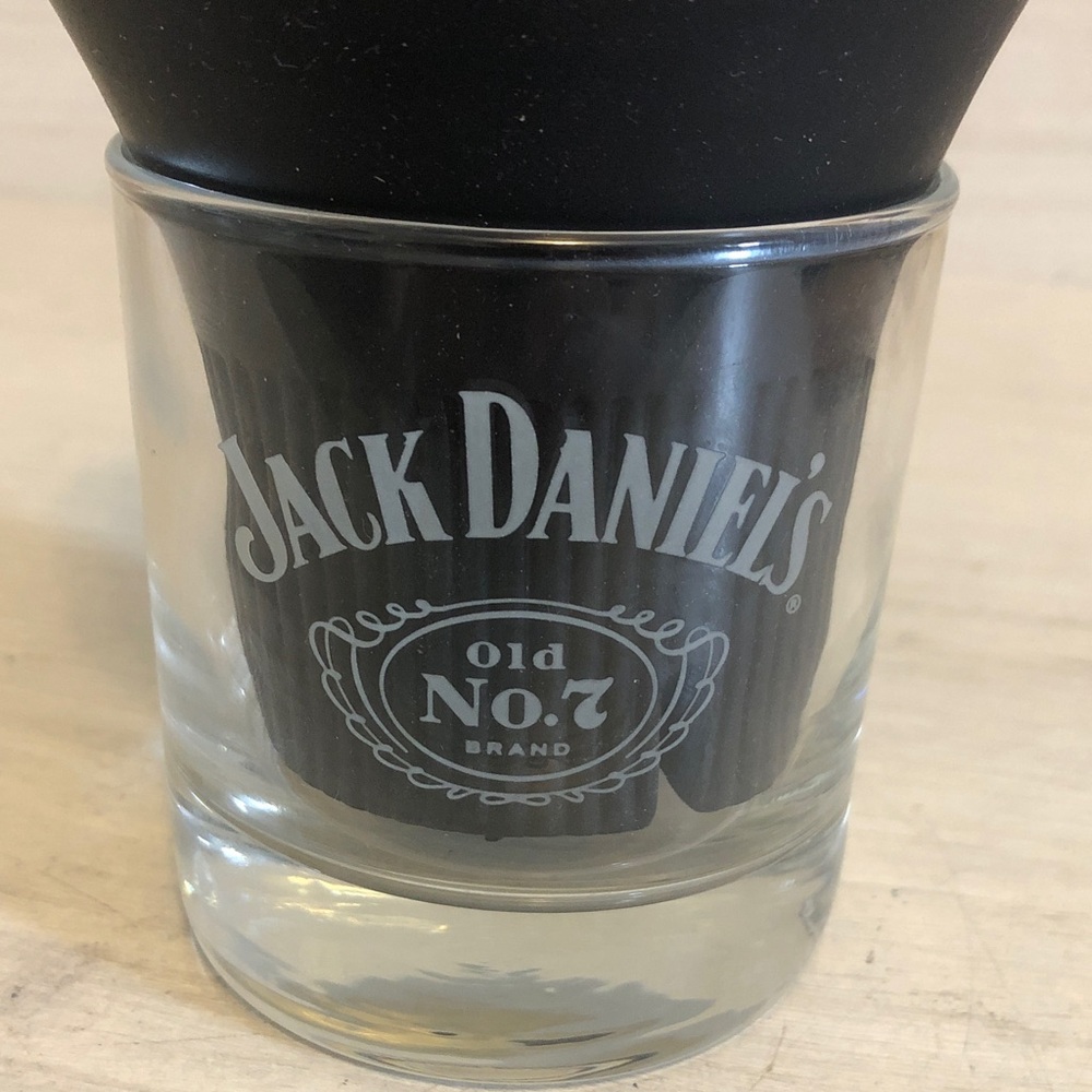 Jack Daniels and NHL Minnesota Wild co-branded 8oz. Drinking glass